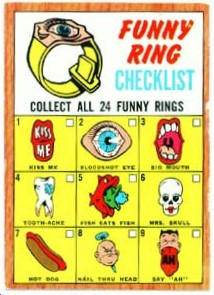 1966 Topps Funny Ring Checklist